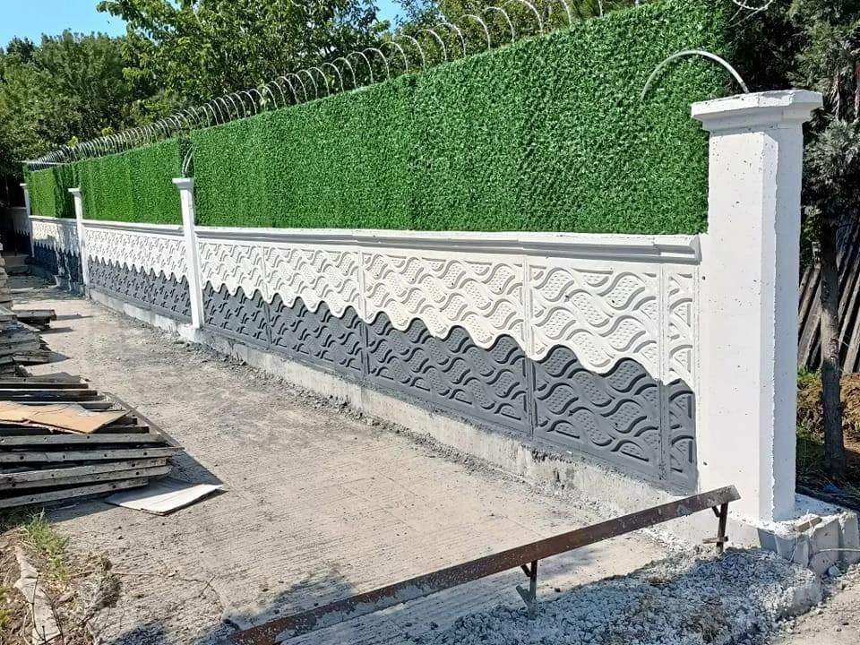 Yaprak Desen Bahçe Duvar Kalıbı, Yaprak Desen Beton Duvar Kalıbı