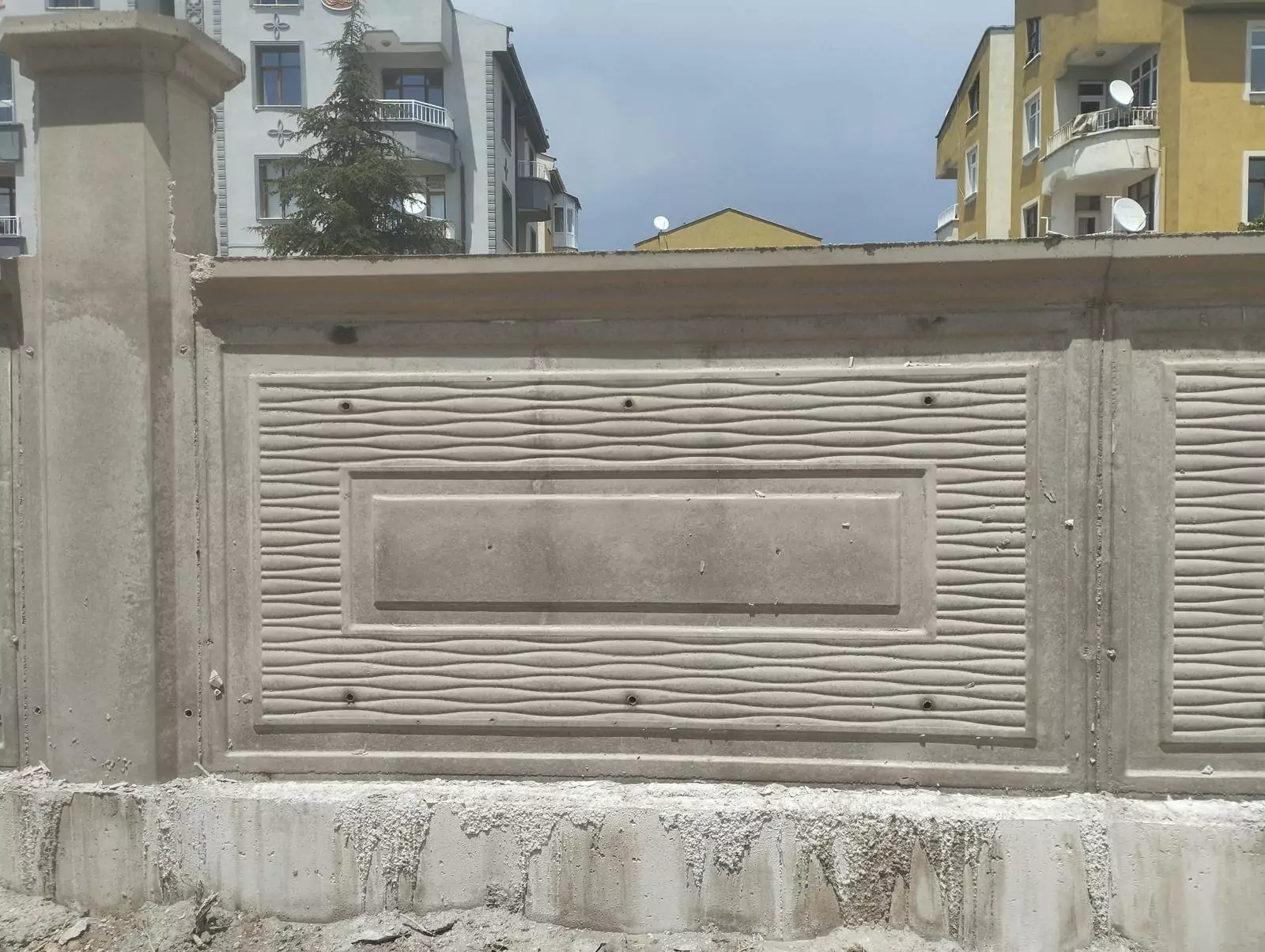 Çerçeveli Dalga Desen Bahçe Duvar Kalıbı, Çerçeveli Dalga Desen Beton Duvar Kalıbı