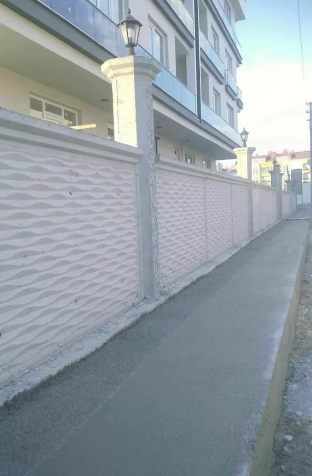 İçe Giren Dalga Desen Bahçe Duvar Kalıbı, İçe Giren Dalga Desen Beton Duvar Kalıbı