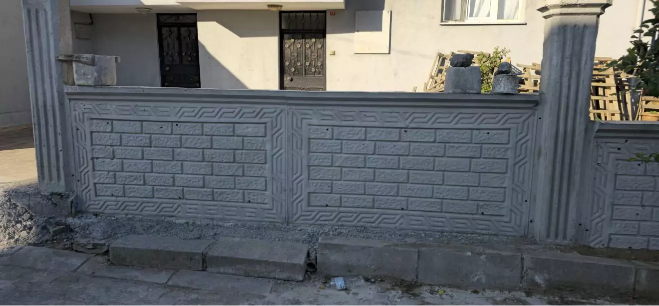 Çakıl Pirket Desen Bahçe Duvar Kalıbı, Çakıl Pirket Desen Beton Duvar Kalıbı